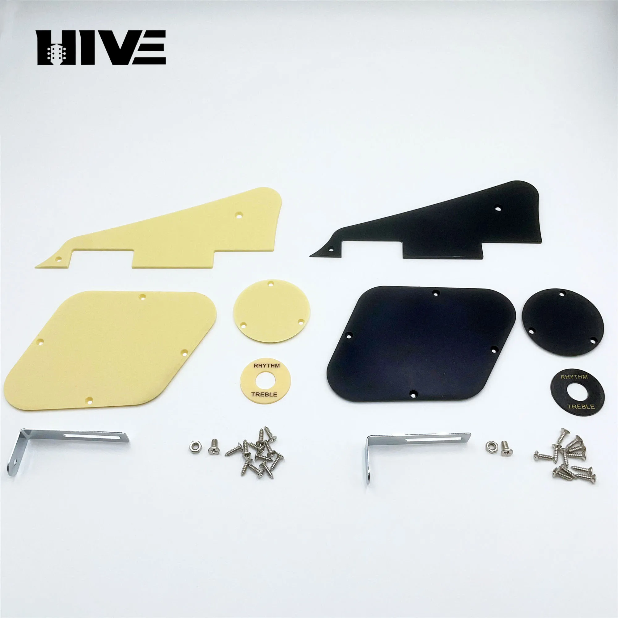 Full Set Guitar Pickguard Back Plate Cover Guitar Pickguard Control Cavity Cover For LP Electric Guitar With Bracket Screw