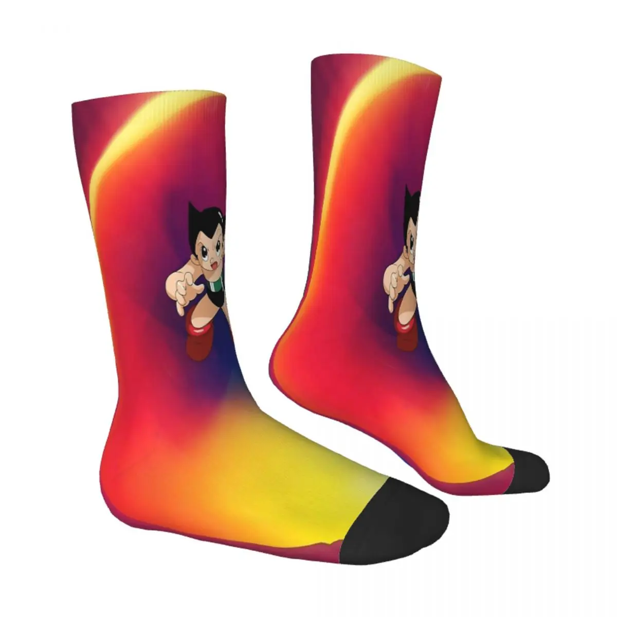 Rainbow Guy Mighty Atom Astroboy Tetsuwan Atom Socks Male Mens Women Spring Stockings Printed