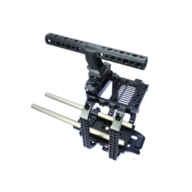 For RED SCARLET EPIC 15mm rail camera support system Hooton Camera Rig Kit Cage Baseplate Top handle handgrip