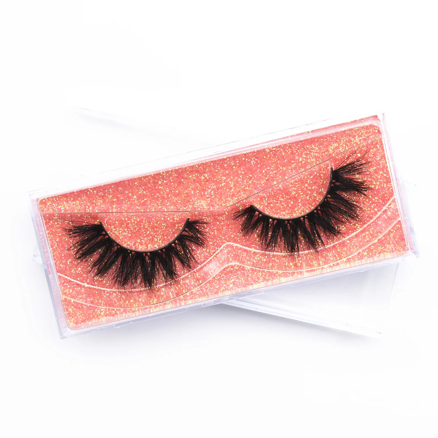 Nerzwimpern Wispy Lashes Flauschige unordentliche 3D-falsche Wimpern Dramatische natürliche lange Wimpern Streifenwimpern Make-up Nerzwimpern Falsche Wimpern