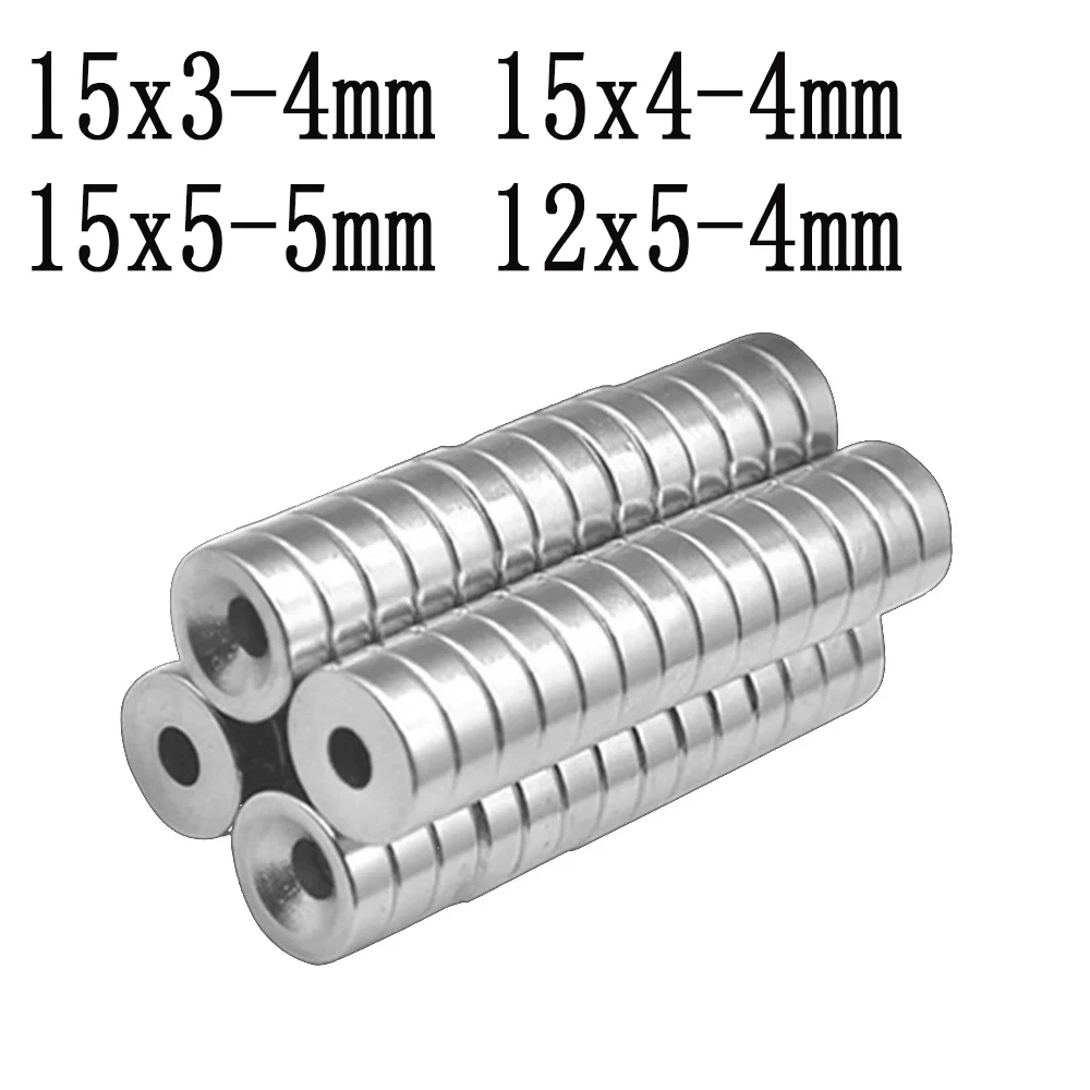 15x5-5 Super Powerful Magnets Permanent Neodymium Magnetic 15x3-4mm Countersunk Round Magnet 15*4-4 12*5-4