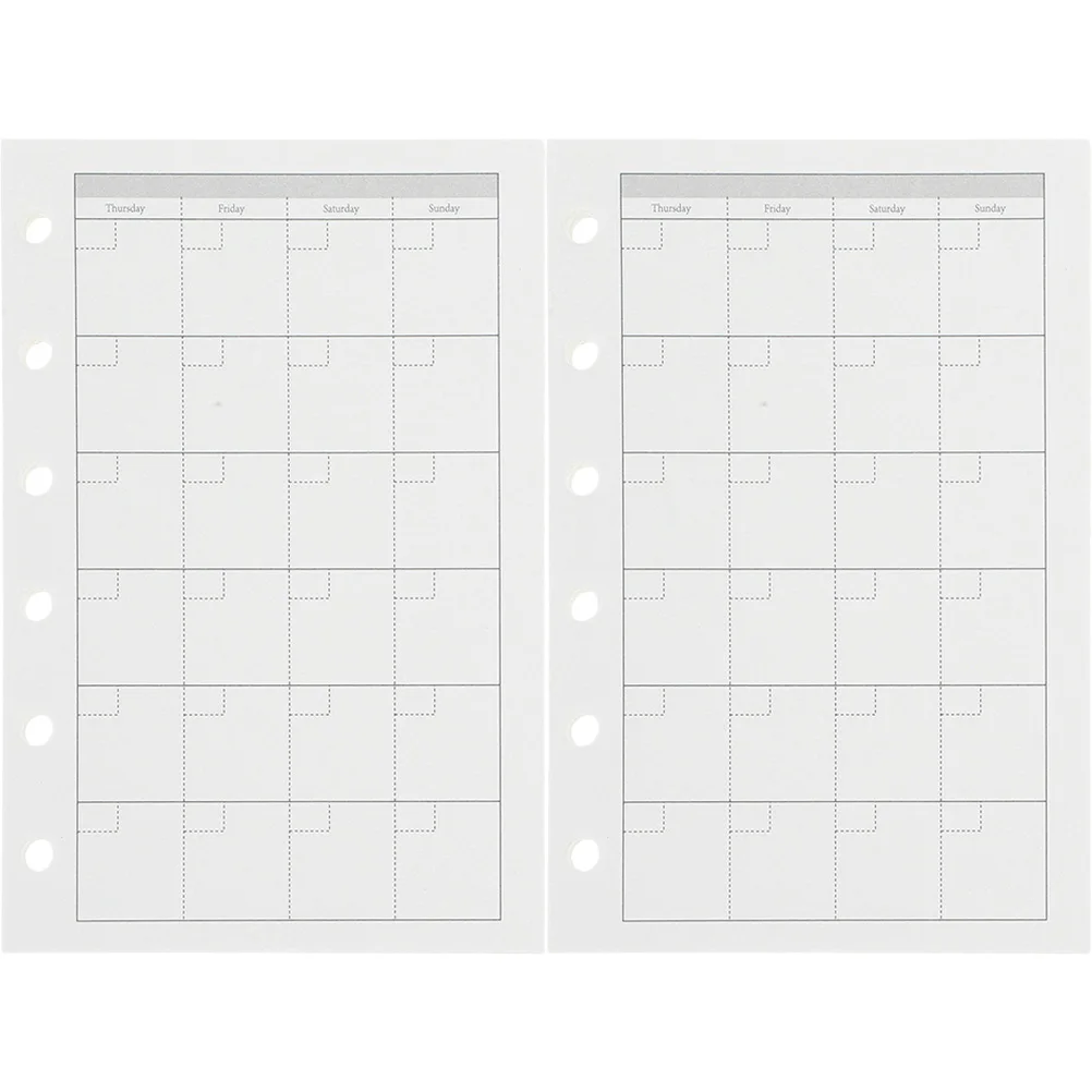 

2 Sets Refill Paper Pocket Book Note Notebook Replacement Inserts Binder Inner Binders