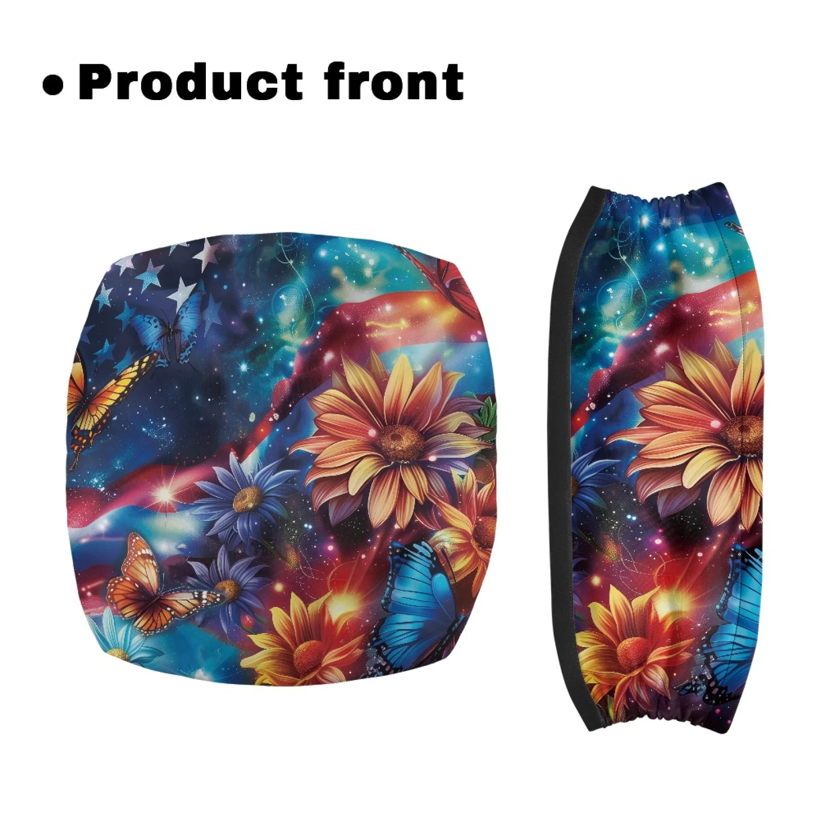 Coloranimal Dreamlike Starry Sky Pack of 2 Walker Seat Cushion Protection Rollator Seat Cover for Elderly Adults