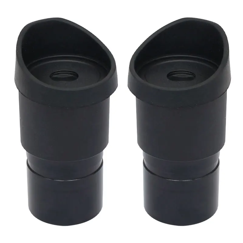 2PCS WF5X Wide Angle Microscope Eyepiece Optical Lens Mounting Size 30 mm Field of View 20 mm with Eyecups for Stereo Microscope