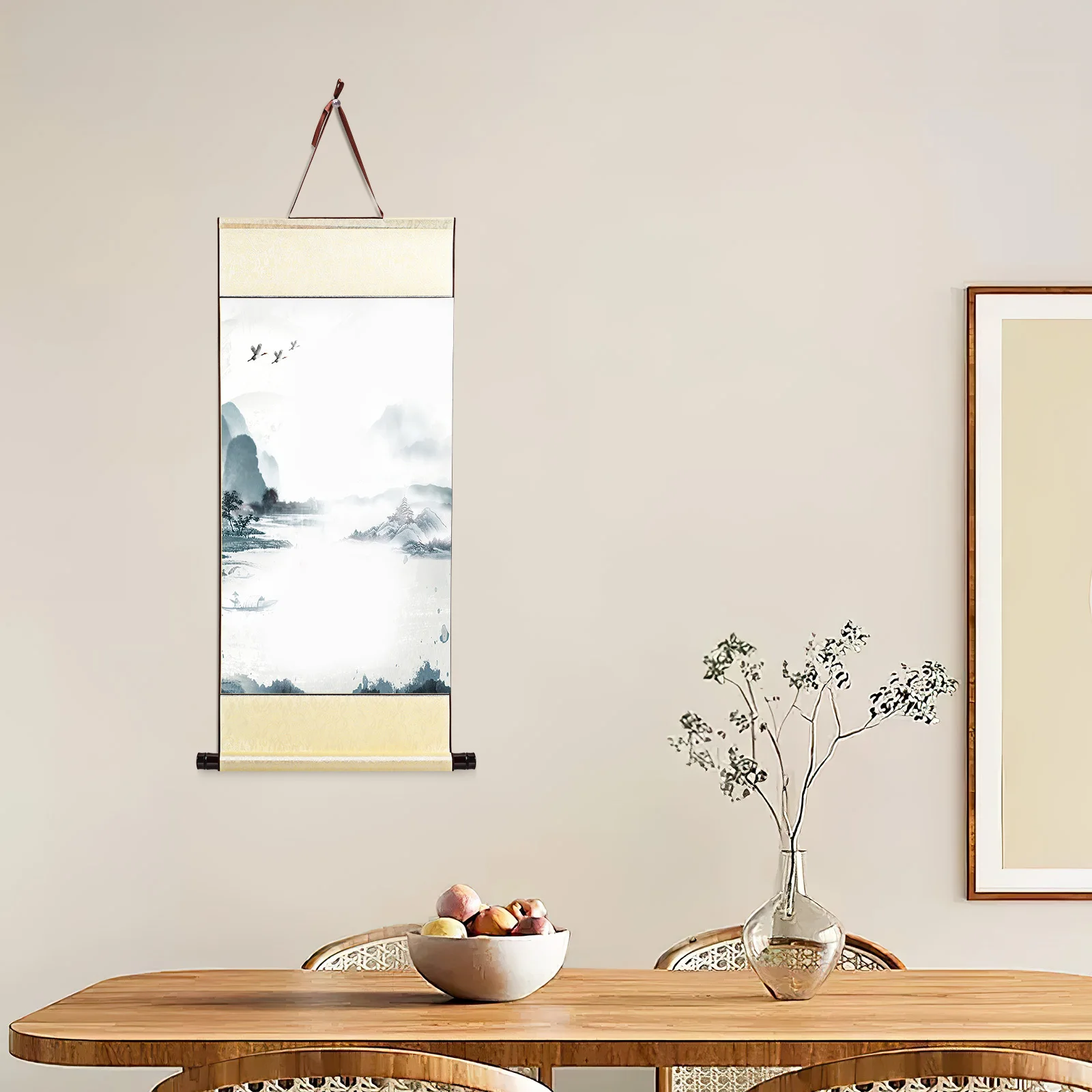 Compact Blank Calligraphy Scroll Paper Portable Chinese Calligraphy Painting Accessory for Kids and Friends Gifts