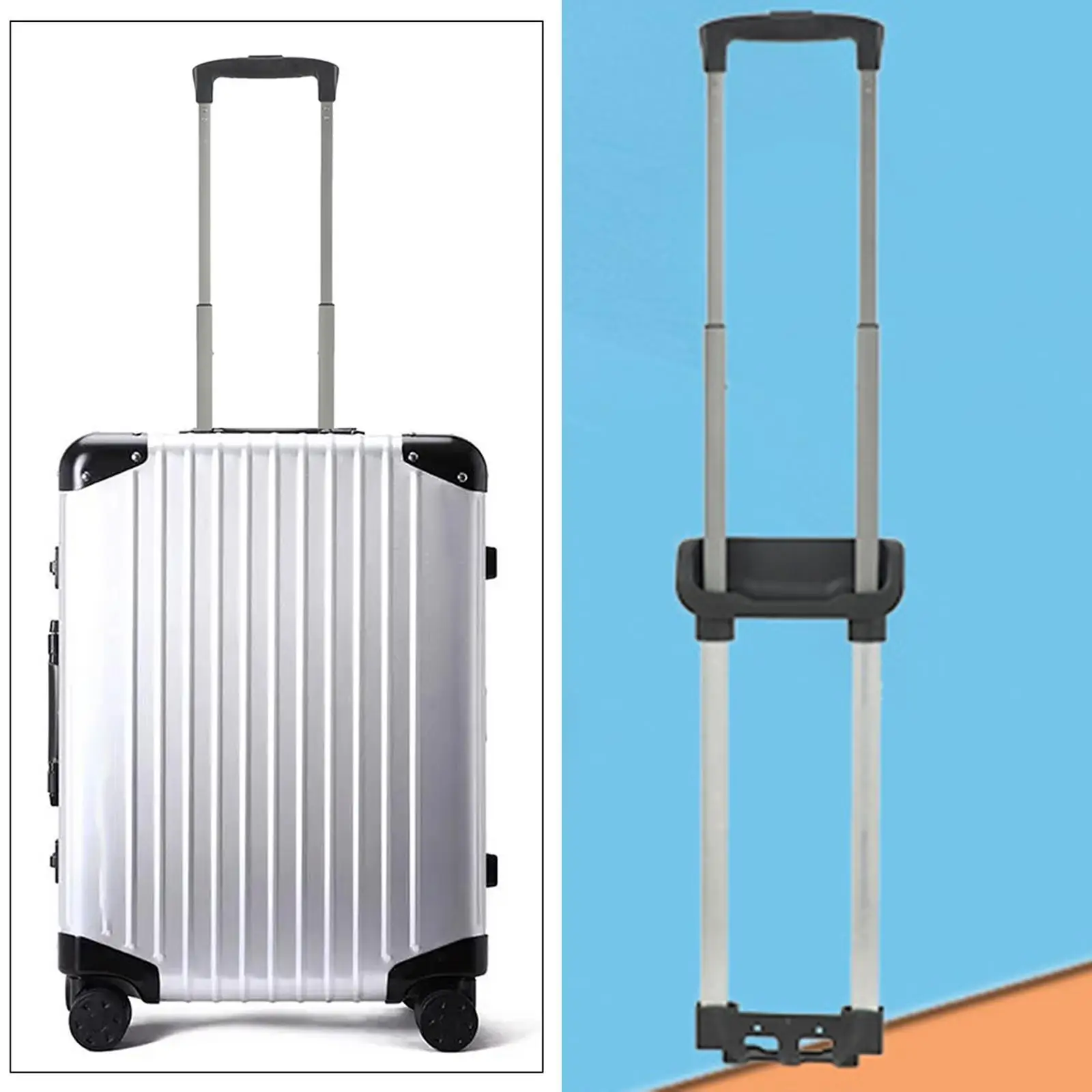Metal Aluminum Suitcase Handle Fine Craftsmanship Easy To Install And Sturdy And Durable