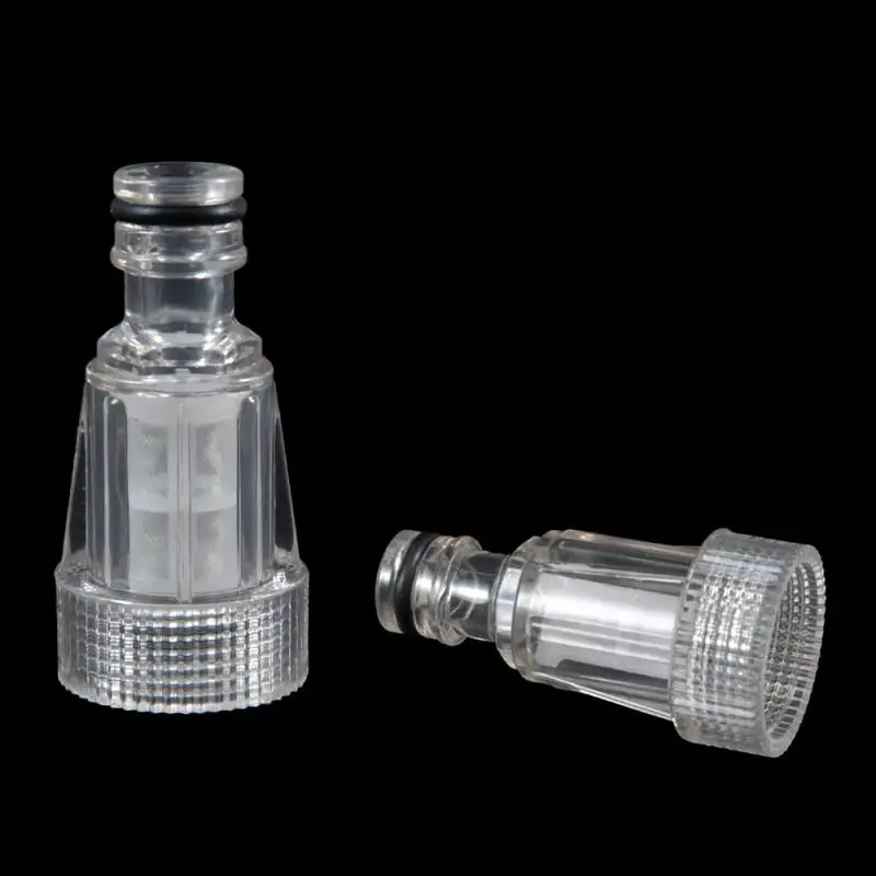 3/4 Inch Garden Water Quick Connector Car Washer Universal Connector Filter Pump Transparent Screen