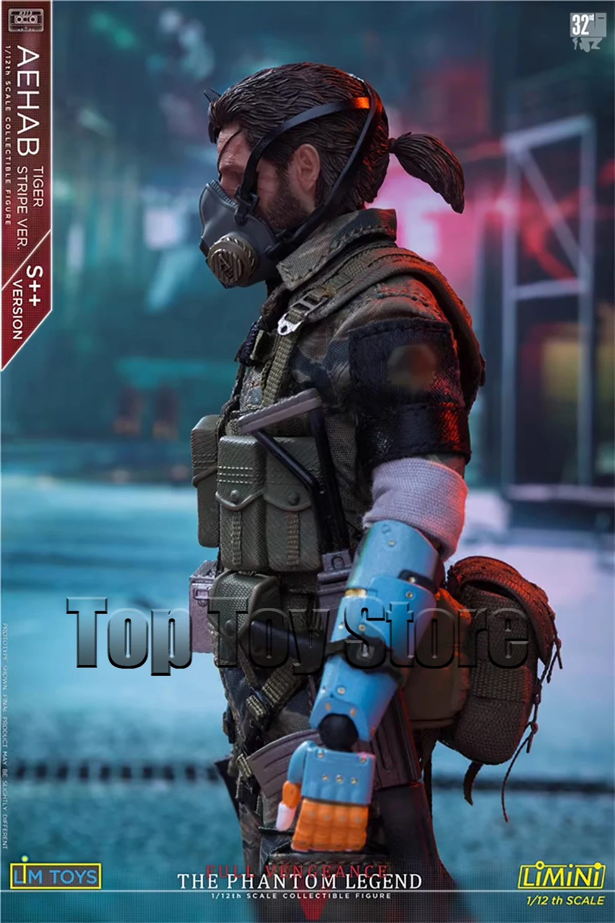 【中古】LIM TOYS 1/12 AEHAB TIGER STRIPE S++ VER. THE PHANTOM LEGEND[10][240010474073] IN STOCK LIMTOYS The Phantom Legend 1/12 Uncle Snake Movable