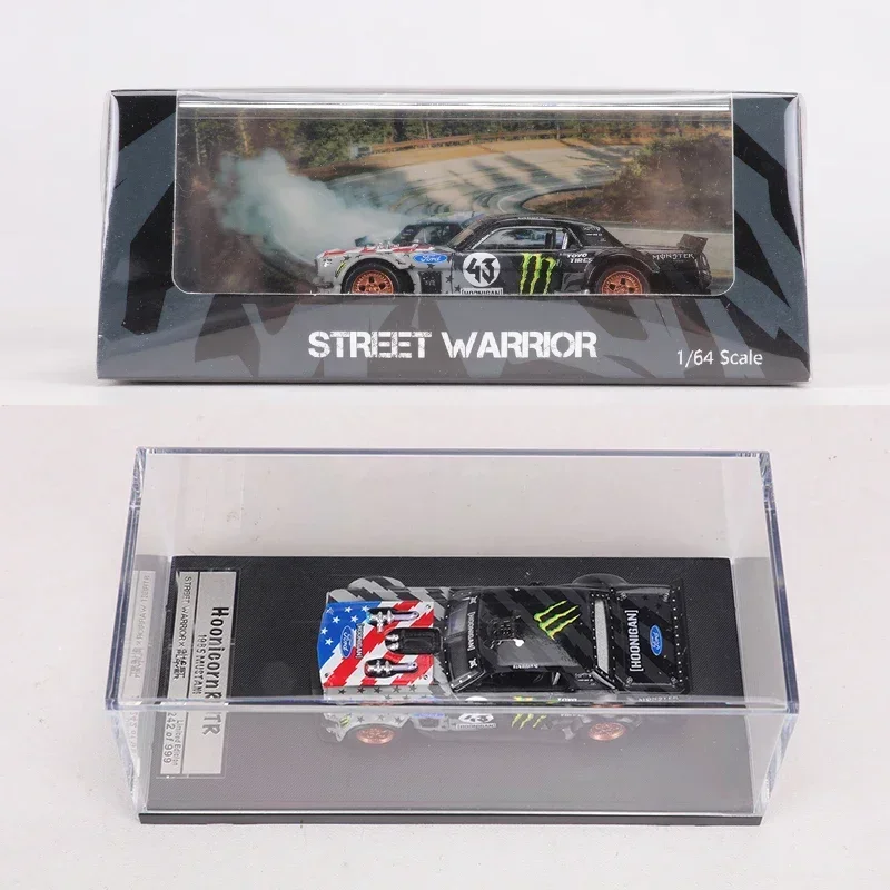 

Diecasts STREET WARRIOR 1:64 1965 Mustang Hoonicorn RTR Alloy Model Car Limited Edition 999