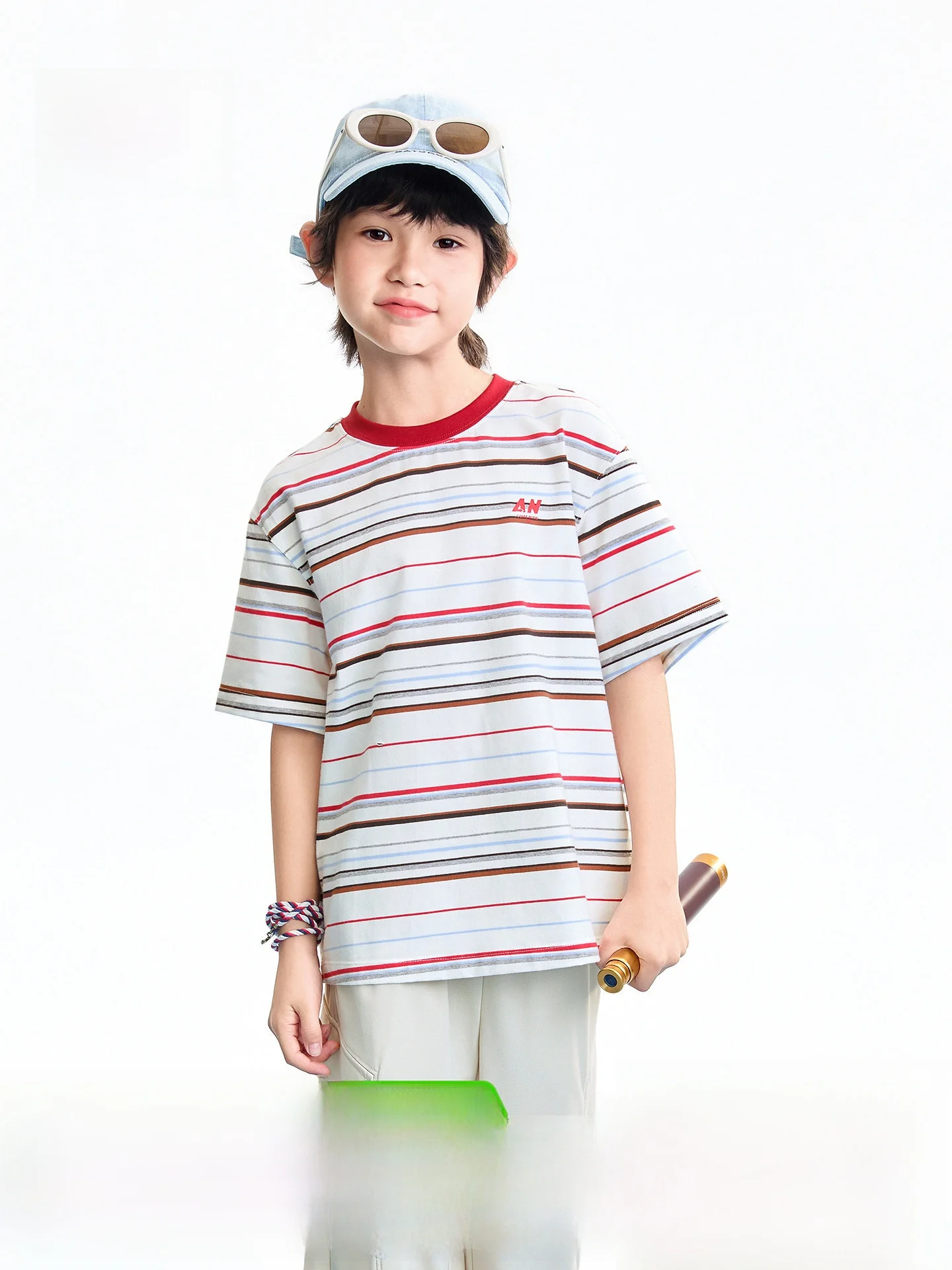 t-shirt-a-maniche-corte-con-collo-rotondo-per-bambini-annil-a-righe-per-ragazzi-estiva-casual-in-misto-cotone-comoda-e-traspirante-ab621125