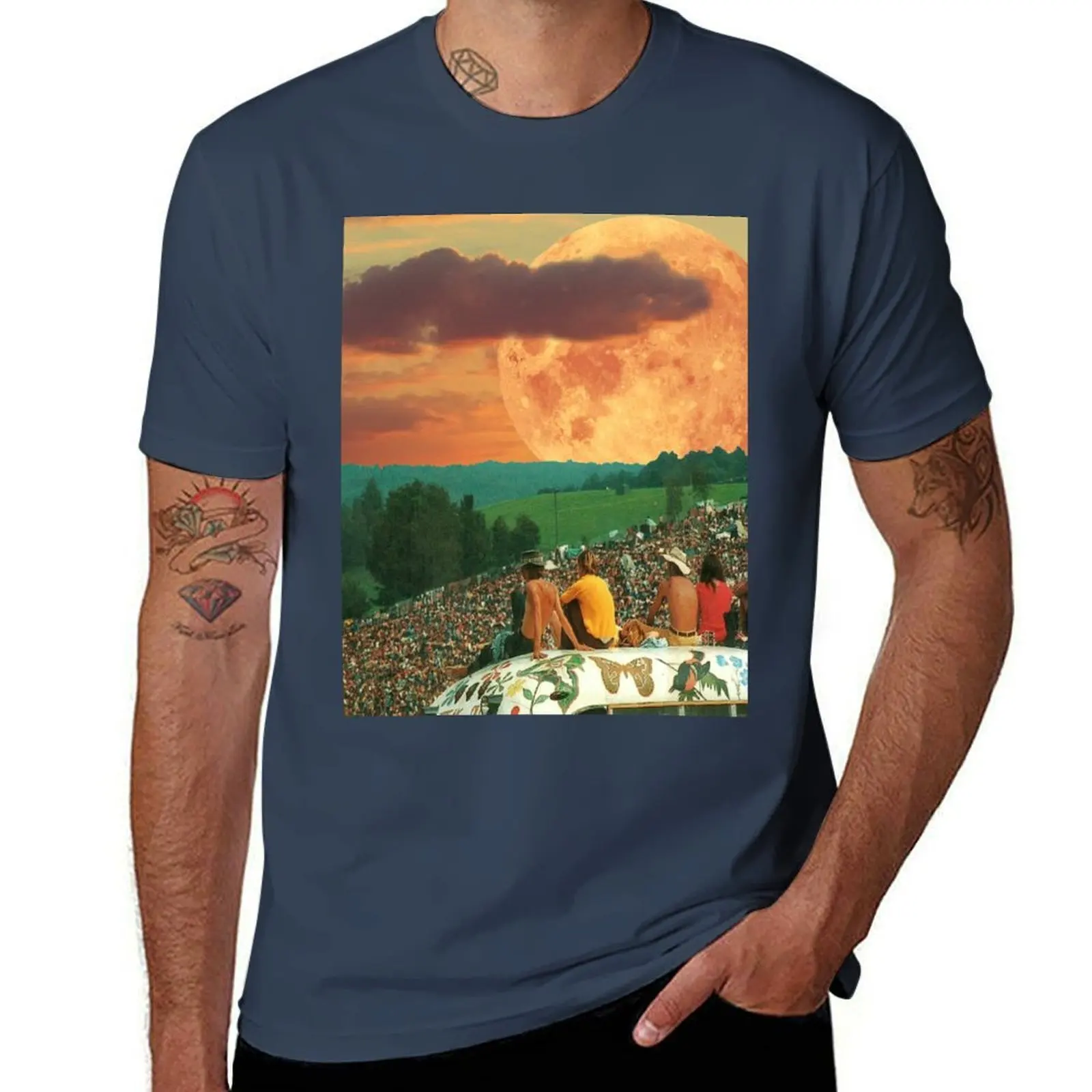

Woodstock Dream T-Shirt Fashion Pattern Printed Tee Shirt
