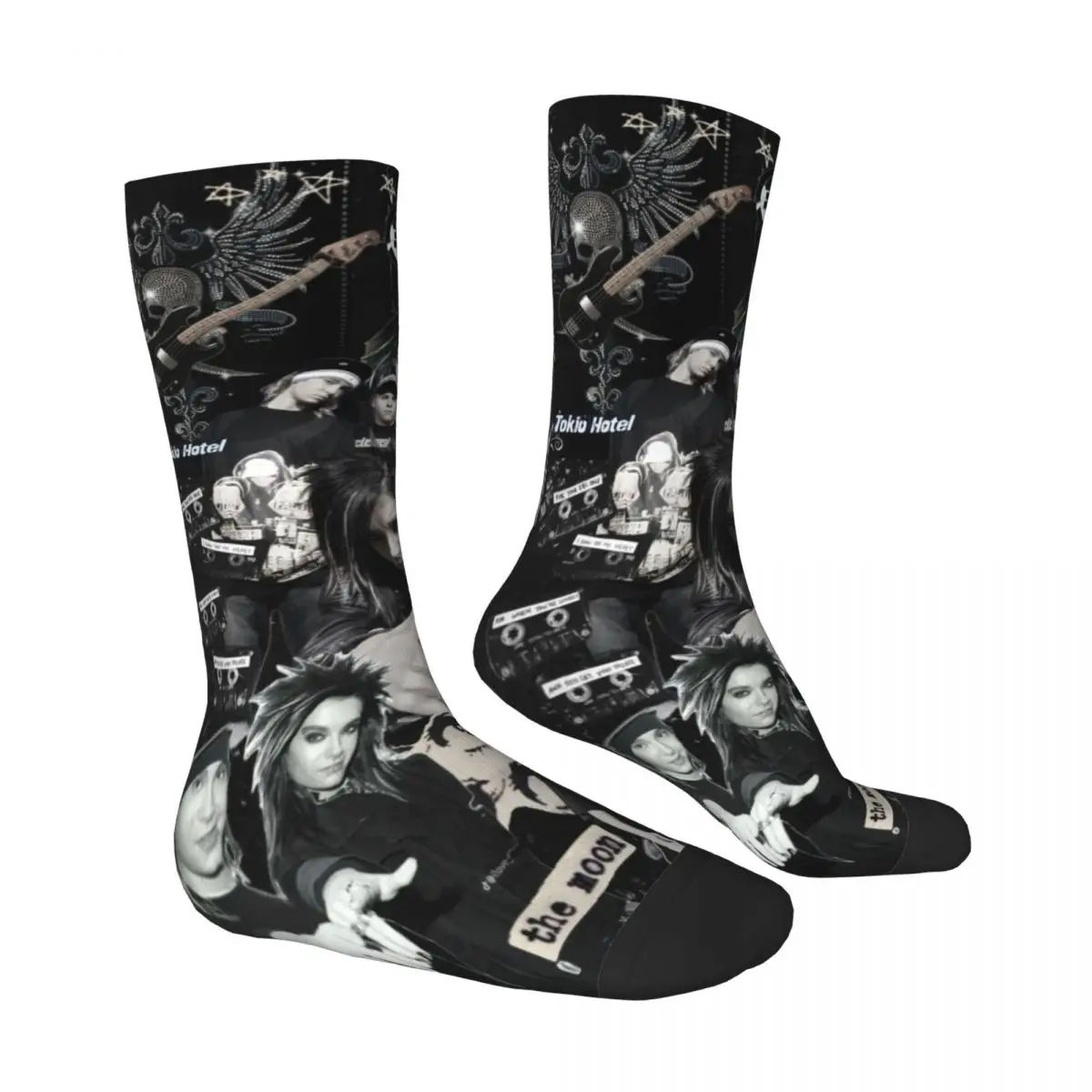 Tokio Hotel Band Crew Chaussettes unisexes, Chaussettes chaudes Happy Style Street, Chaussettes en élan, RNCan