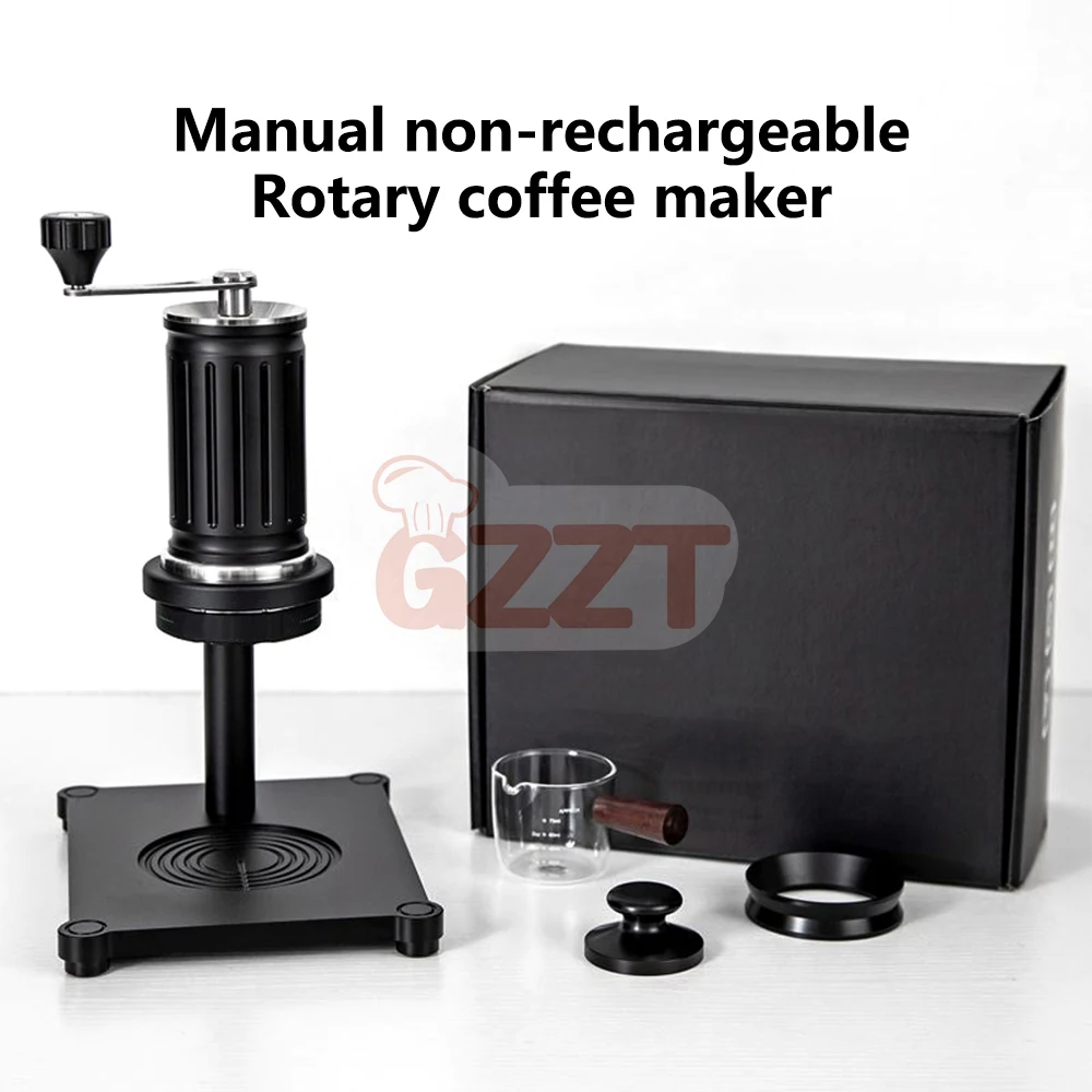 

GZZT Manual Rotary Coffee Maker 304 Stainless Steel Variable Pressure Extraction 0-100℃ Water are Available Espresso Machine