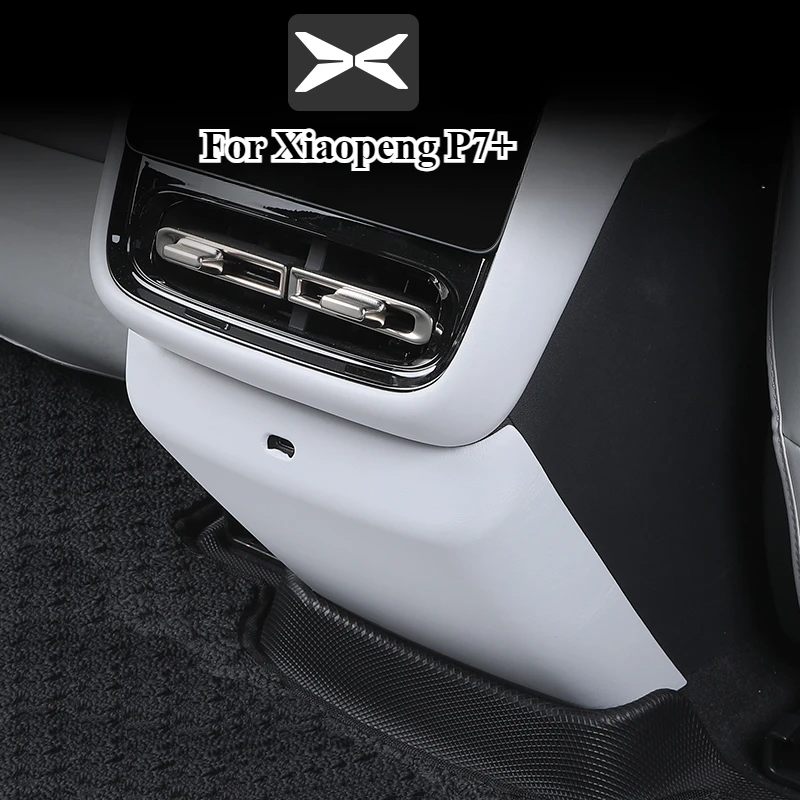 For Xiaopeng P7+ Rear Discharge Trend Protective Cover Rear Air Conditioner Protective Pad Car Interior Supplies Accessories