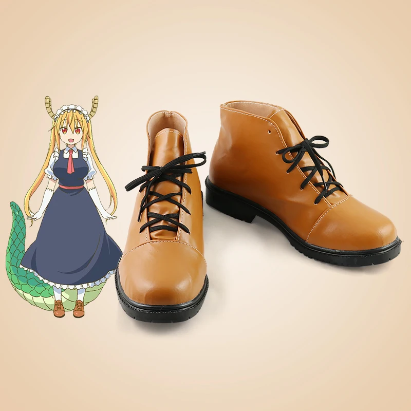 

Anime Miss Kobayashi's Dragon Maid Tohru Cosplay Shoes Boots Halloween Carnival Party Christmas Prop for Women
