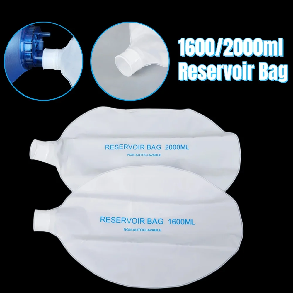 

1PC Adult/Child/Infant Resuscitation Ambu Bags Portable 2000ml/1600ml Reservoir Bag Emergency Self-help Rescue First Aid Tool