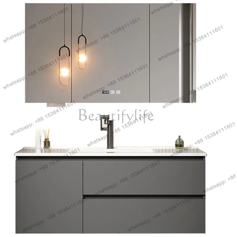 Wooden Organizer Bathroom Cabinet Drawers Gray Wall Mounted Bathroom Cabinet Space Saver Luxury Meuble Salle De Bain Furniture
