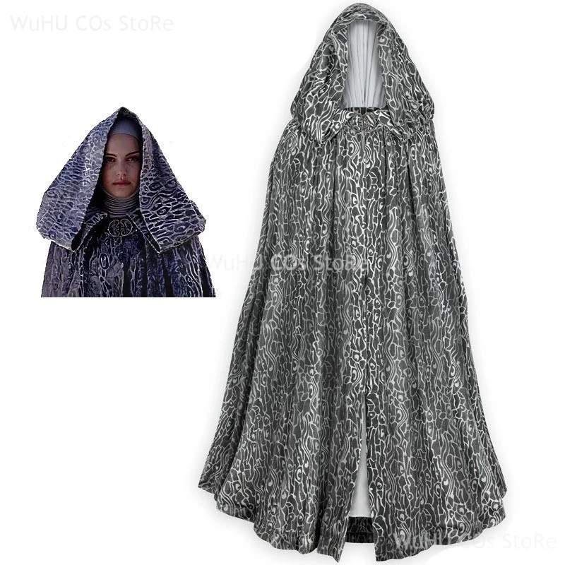

Padme Cosplay Amidala Fantasy Cloak Movie Space Battle Roleplay Costume Women Fantasia Outfits Disguise Cape Adult Halloween