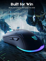 ONIKUMA 2025 New Wireless Mouse Dual-mode Laser 2.4G Game Mechanical Computer E-sports Office Home Computer Luminous