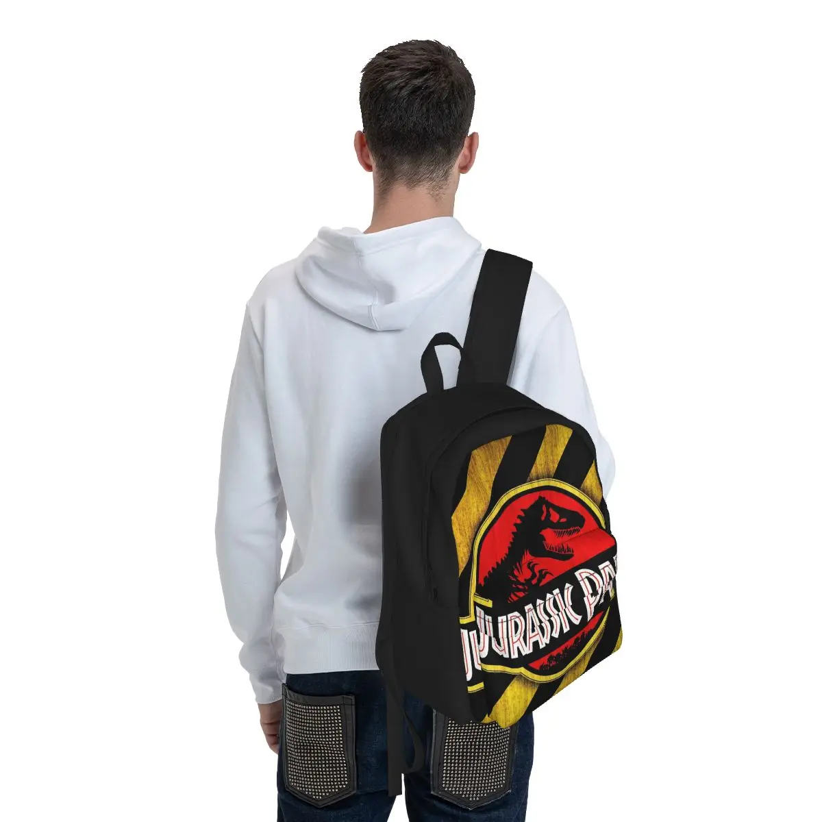 Dinsaur-mochila Jurassic Park para mujer, Bolsa Escolar clásica con estampado 3D para estudiantes, mochila para ordenador portátil, mochila de viaje de gran capacidad para niños