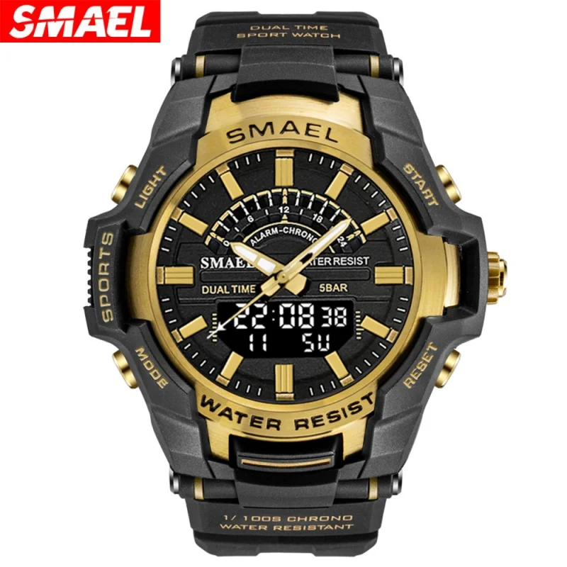 Smael 8028 подростковые светящиеся водонепроницаемые спортивные трендовые многофункциональные электронные часы из сплава