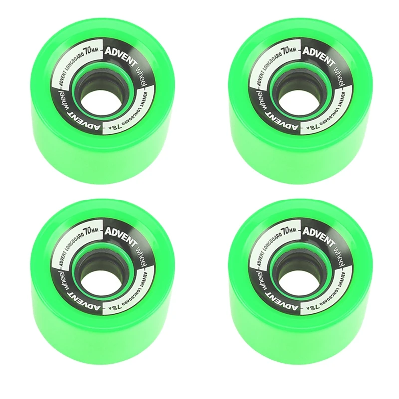 4Pcs Skateboard Wheels 70X51mm 78A Solid Roller Skating Wheels Longboard Wheels Riding Longboarding Wheels