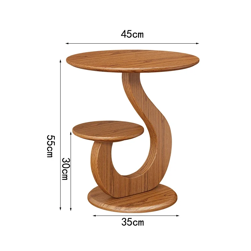Table d'appoint de canapé minimaliste italien, style nordique de luxe, pour salon, Table basse ronde de styliste, meubles de maison en bois, Tavolino FYST