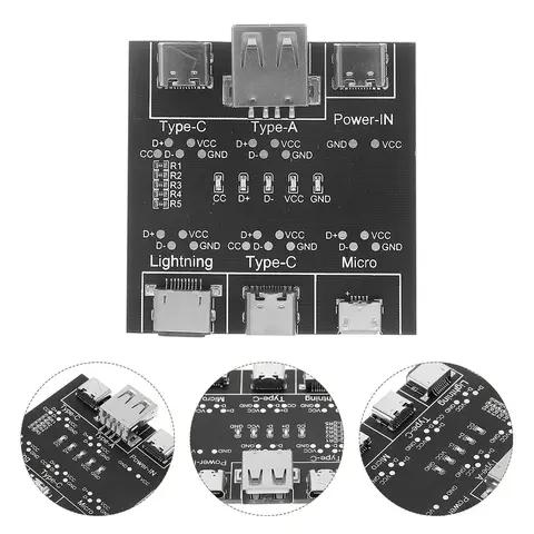Testeur de câble USB, 2 pièces, détection rapide, carte de Test de ligne de données, Protection contre les courts-circuits de haute précision pour câbles de chargement portables