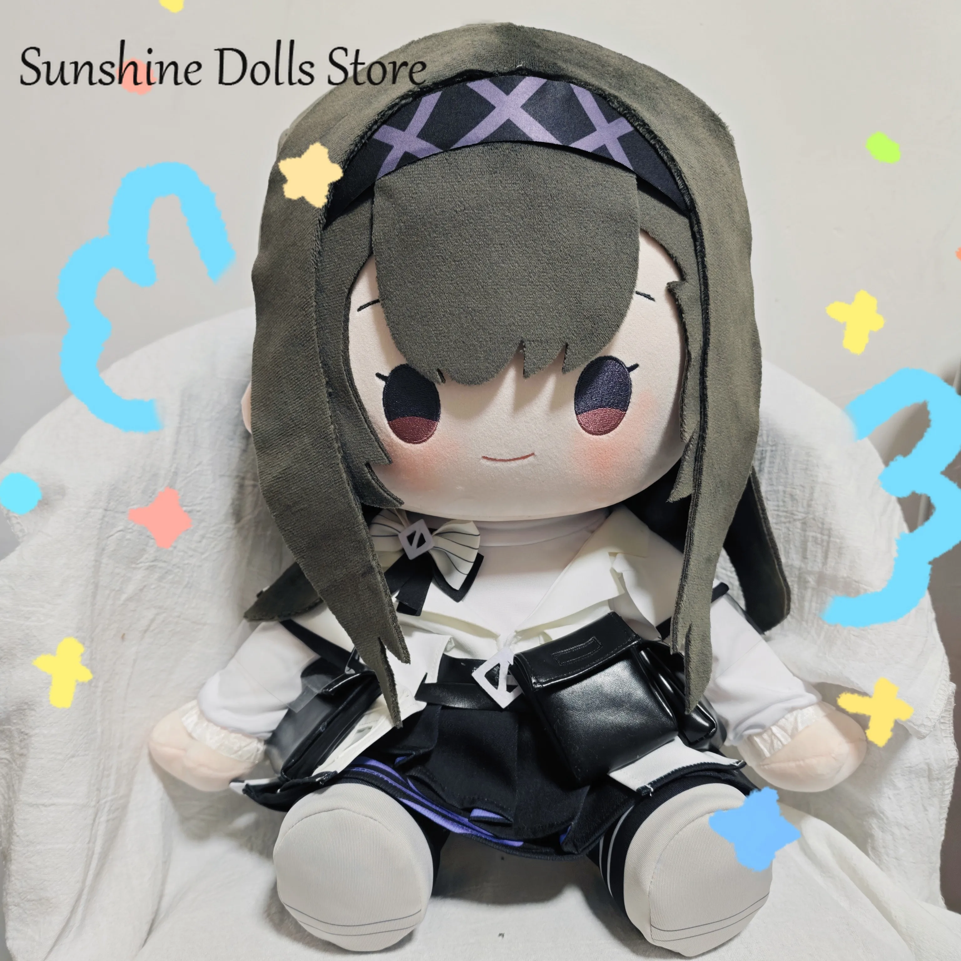 

Cute Anime Priestess Arknights Cotton Doll Plushie Cosplay Plush Sitting Posture Toys Change Clothes Mascot Birthday Gift 40CM