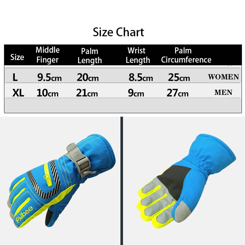 2026 wasserdichte Sport Mann Snowboard Fäustlinge Winter Warme Frauen Skifahren Handschuhe Berg Motorrad Wasserdichte Weibliche Handschuhe