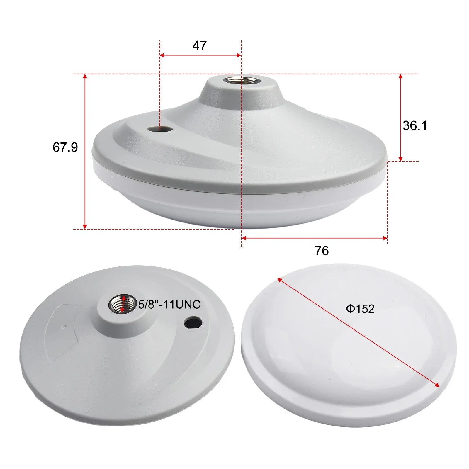 1pc GNSS Antenna Shell GPS GLONASS BDS S-BAND  High-precision RTK GNSS Antenna Shell Anti-ultraviolet And High Low Temperature