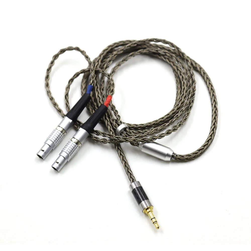 

HIFI 3,5/2,5/4,4 мм Xlr посеребренный сменный кабель для наушников, обновленный кабель для наушников Focal Utopia ELEAR