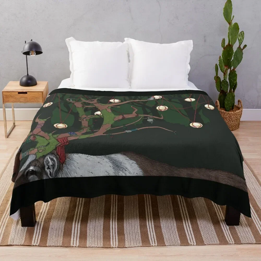 

Forest God Throw Blanket Fashion Sofas Sofa Quilt Shaggy Sofa Throw Blankets