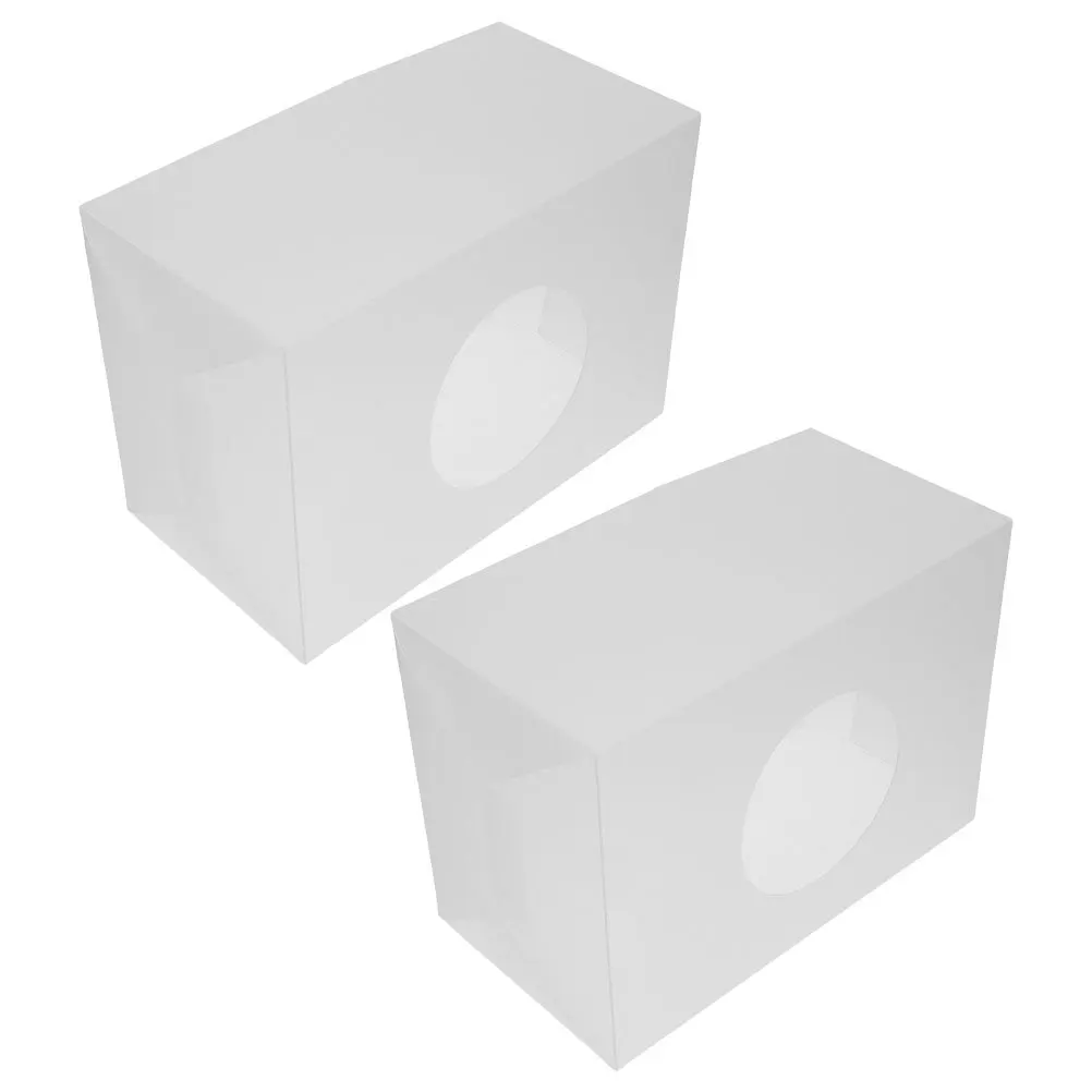 

2pcs Clear Money Box For Wedding Birthday Celebration Raffle Ticket Holder Donation Suggestion Box Voting Container