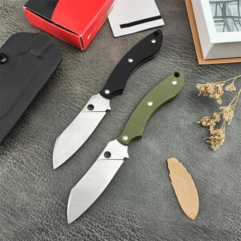 2 Colors Outdoor Hunting STOK Fixed Blade Knife with Kydex D2 Blade G10 Handle Camping Survival Rescue Knives EDC Pocket Tools