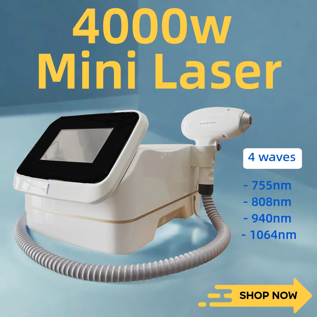 

Professional 808nm Diode Laser 755 940 1064 Hair Removal Machine Depilator Skin Rejuvenation 4000w 2025