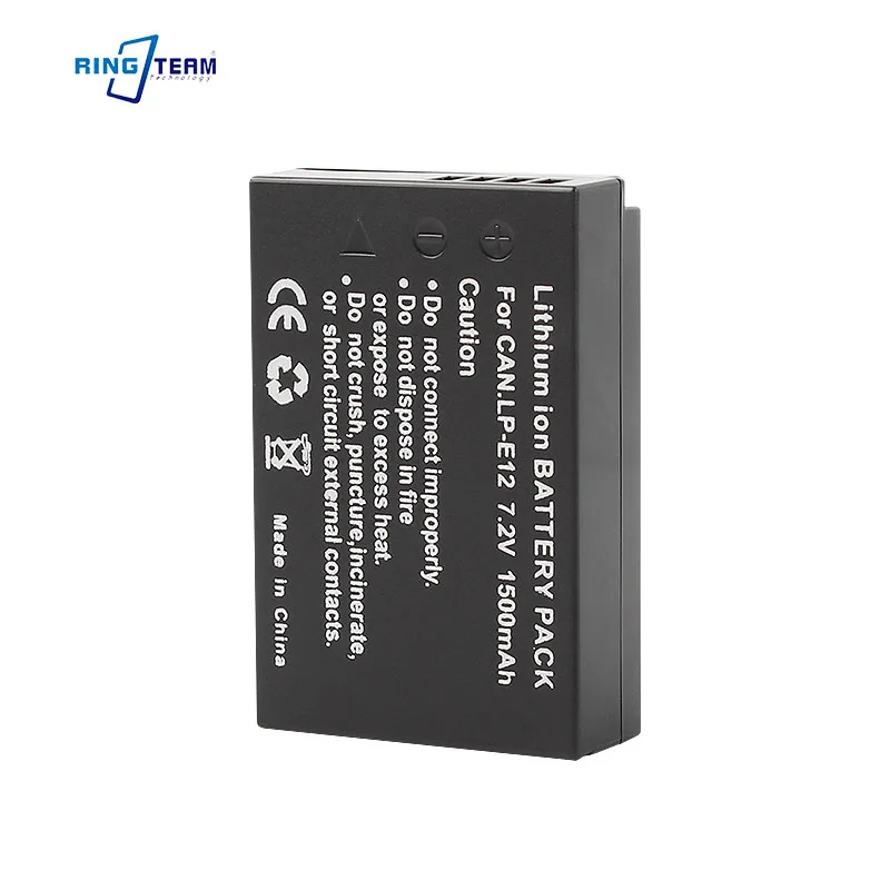 

Rechargeable Li-ion Battery for LP-E12 1000mAh High Capacity Durable Replacement for Canon
