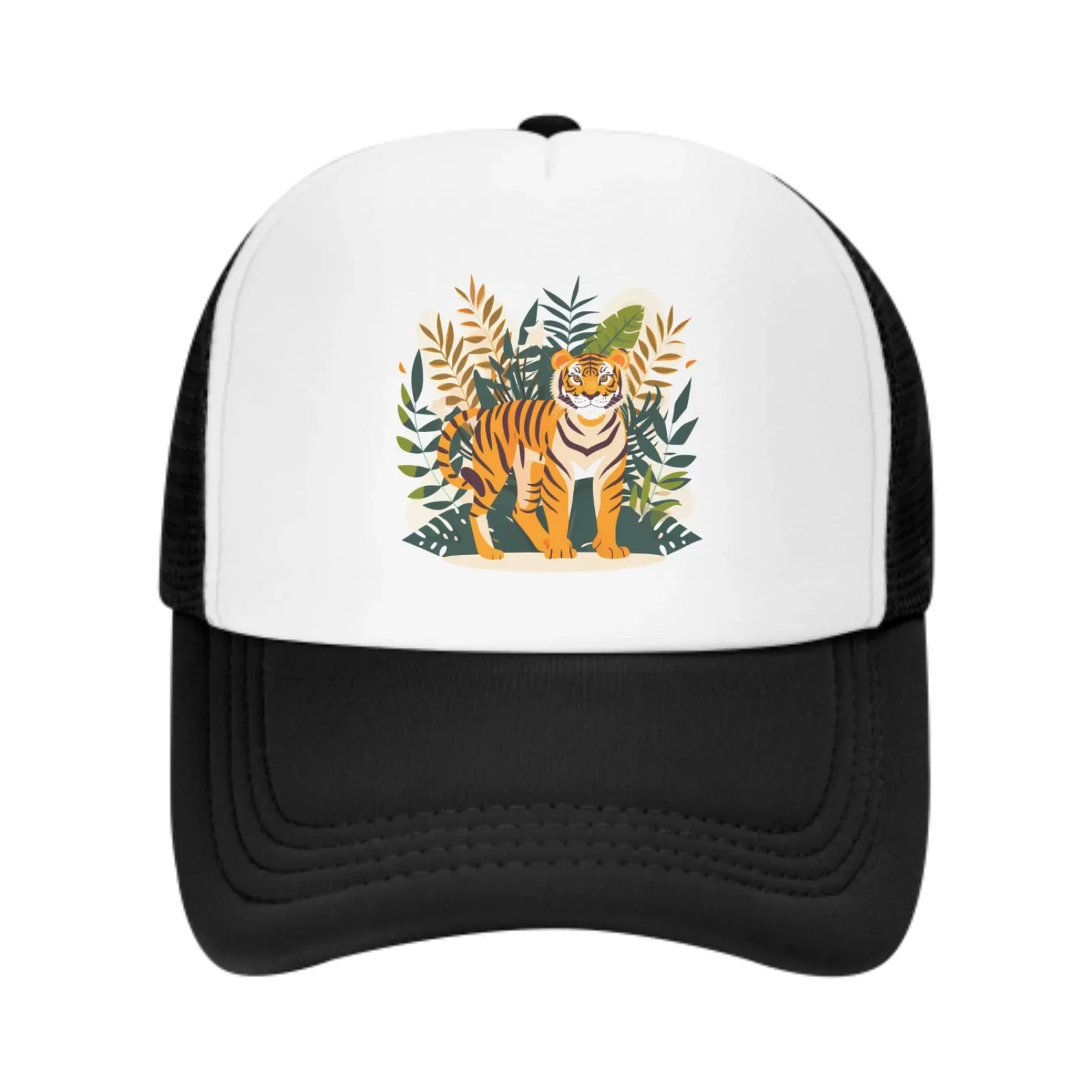 

Plants And Tigers Spring Summer Leisure Sports Daily Sun Hat Fishing Outdoor Men's and Women's Truck Caps Fashion Casquette