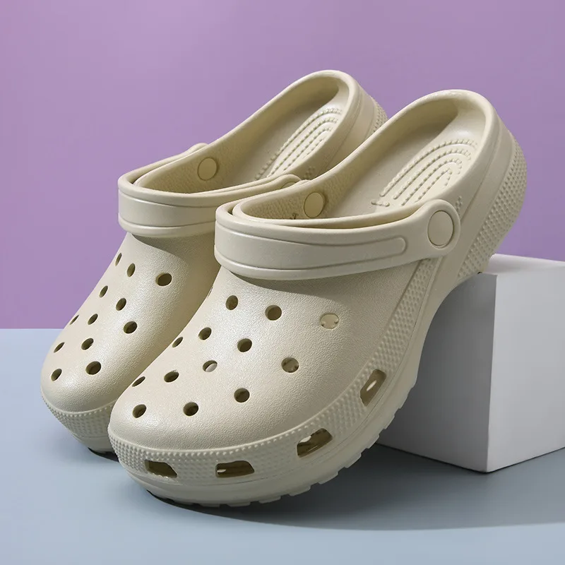 

Star summer casual hole shoes non-slip outer slippers heightening deodorant outdoor couple sandals