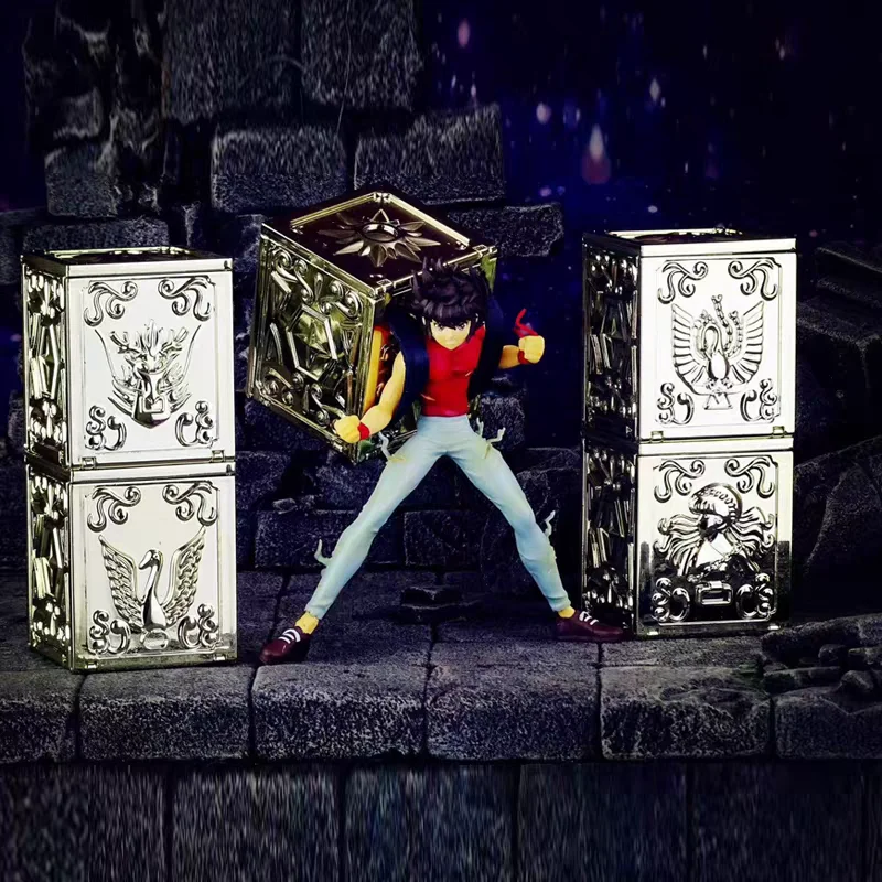 

5PCS RH Saint Seiya Myth Cloth EX Pandora Box Pegasus Seiya Dragon Shiryu Cygnus Hyoga Phoenix Ikki Andromeda Shun Bronze TVSet