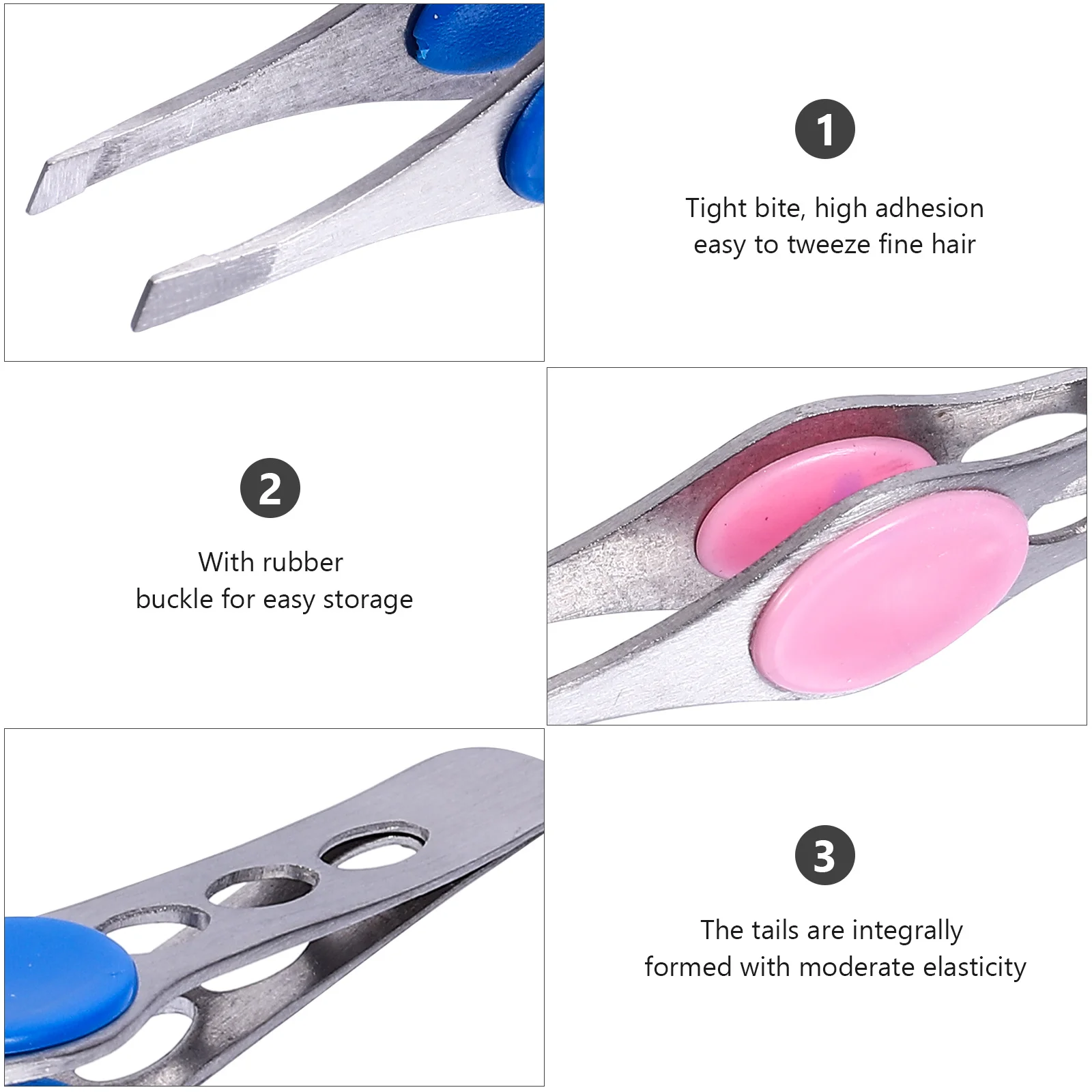 4 قطعة ملاقط الحاجب قوية دائم ضيق لدغة غرامة إزالة الشعر سهلة قبضة ماكياج أداة النساء الحاجب أدوات للعناية الشخصية #1