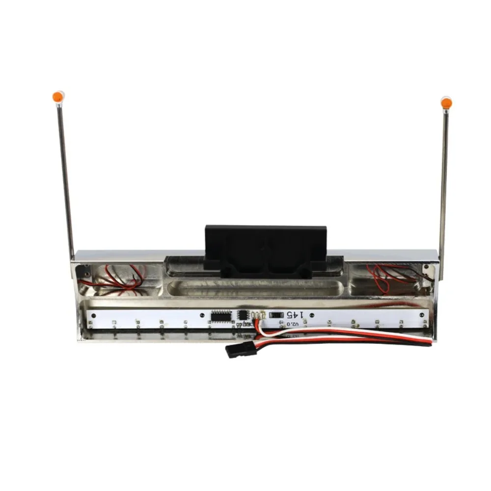 LED Simulation Front Bumper for 1/14 Tamiya RC King 56344 56301 Diy Parts