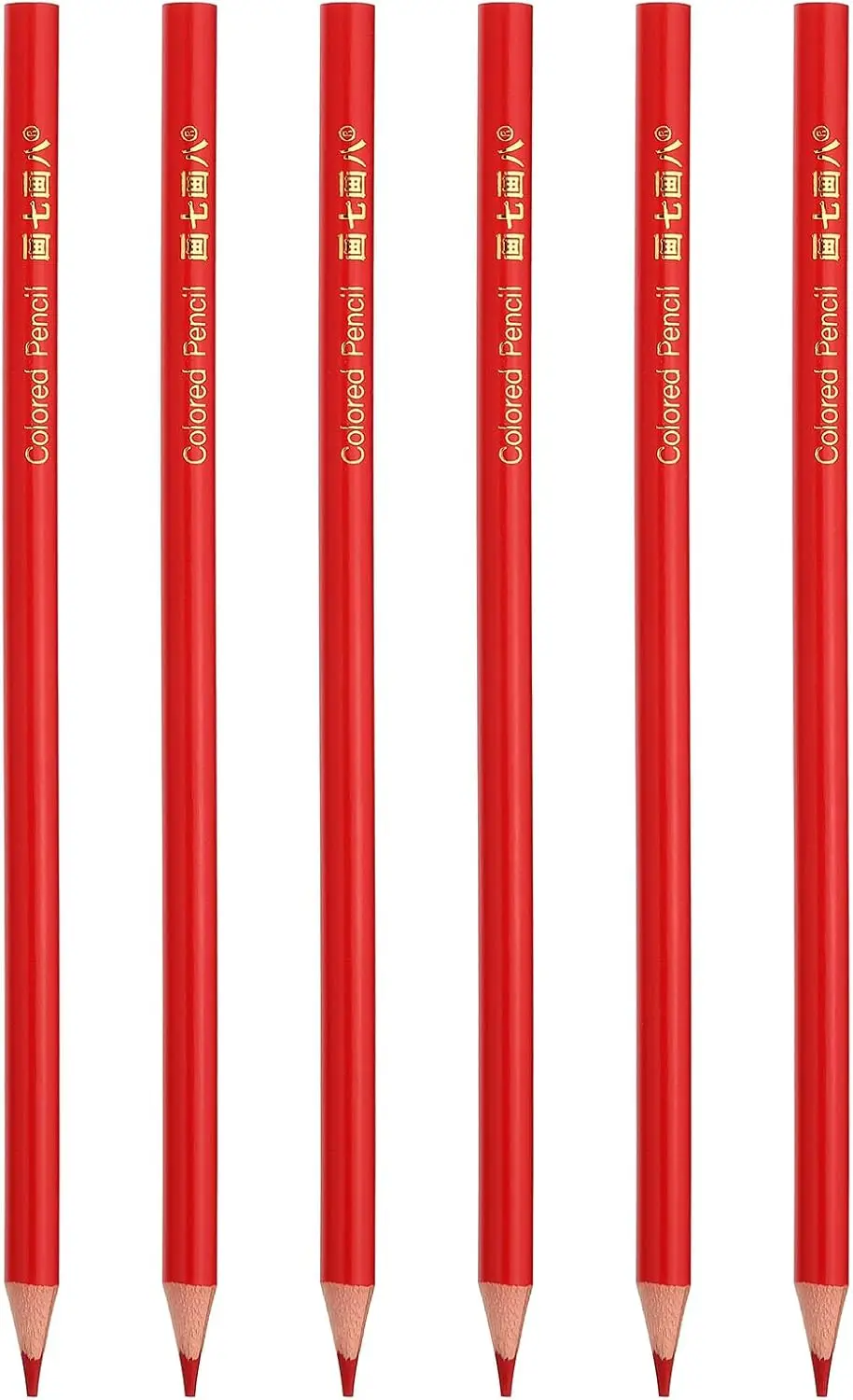 

Red Colored Pencils Set, 6 Pcs Oil Pencils for Drawing and Art Painting