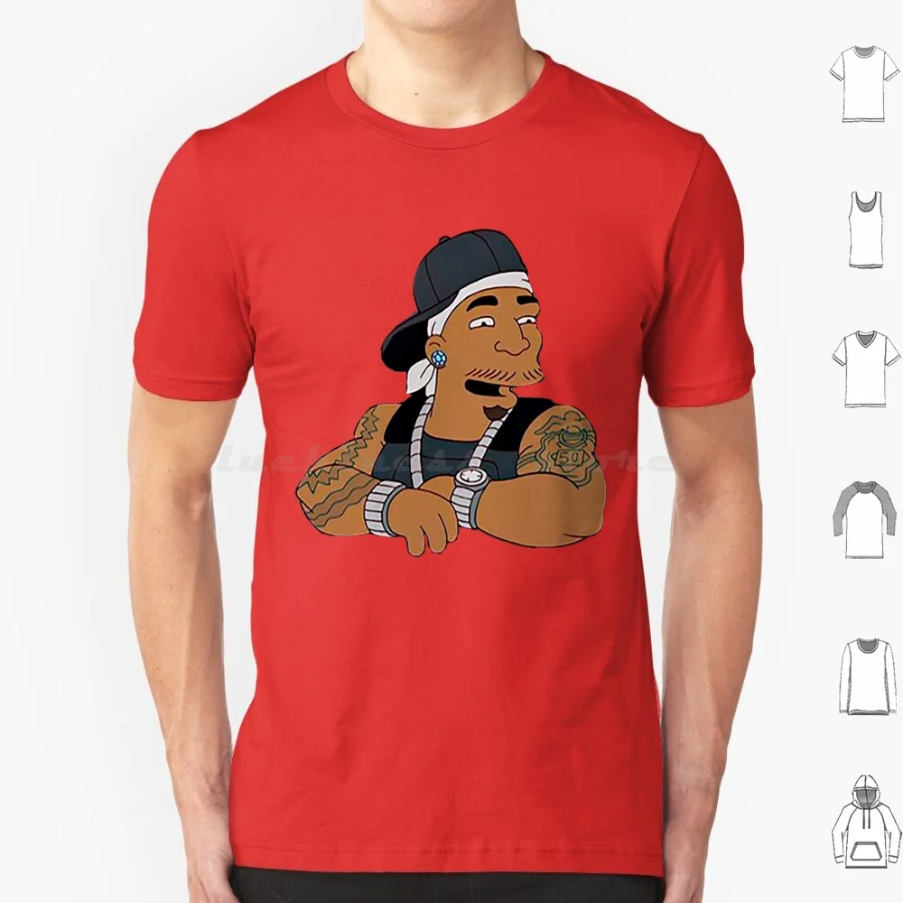 Cartoon Fifty Rap T Shirt 6xl Cotton Cool Tee 50 Cent Hiphop Legend Rapper G Unit 2000s 90s Hip Hop Tv Cartoons Gang California