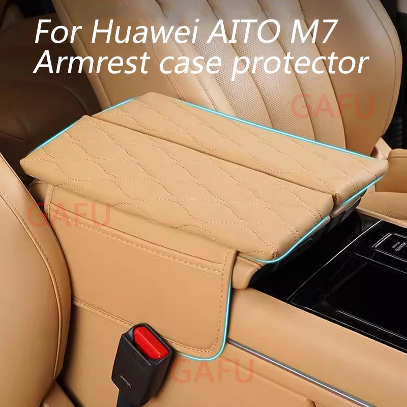 For Huawei Aito M7 2024 Car Armrest Protective Cover Center Lift Pad Car Interior Decoration Modification Protective Accessories