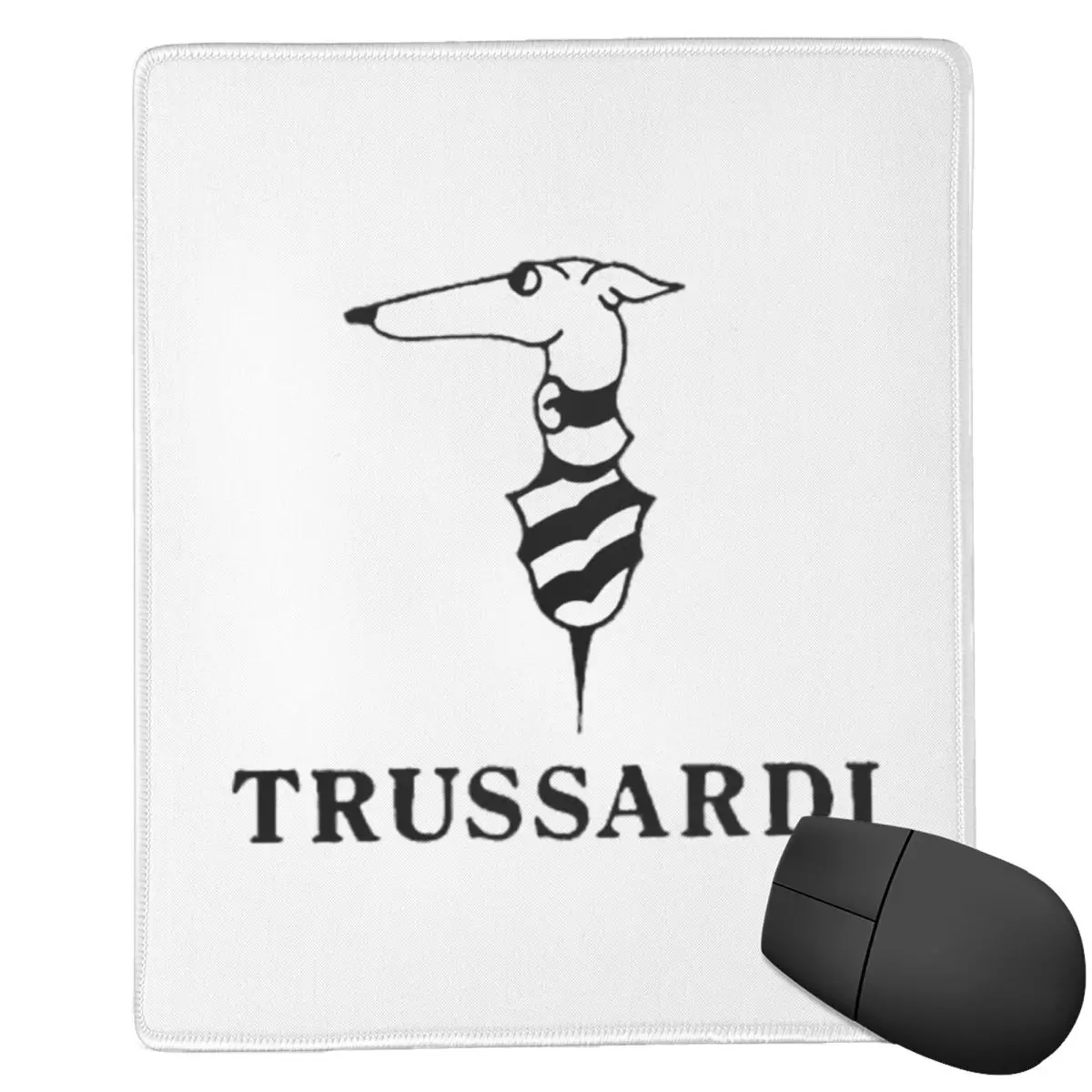 Trussardis Logo 7x9 in 22x18 cm Mouse Pad Computer Keyboard Mouse Mat Gaming PC Laptop Desk Mat Office Accessories Table Mats