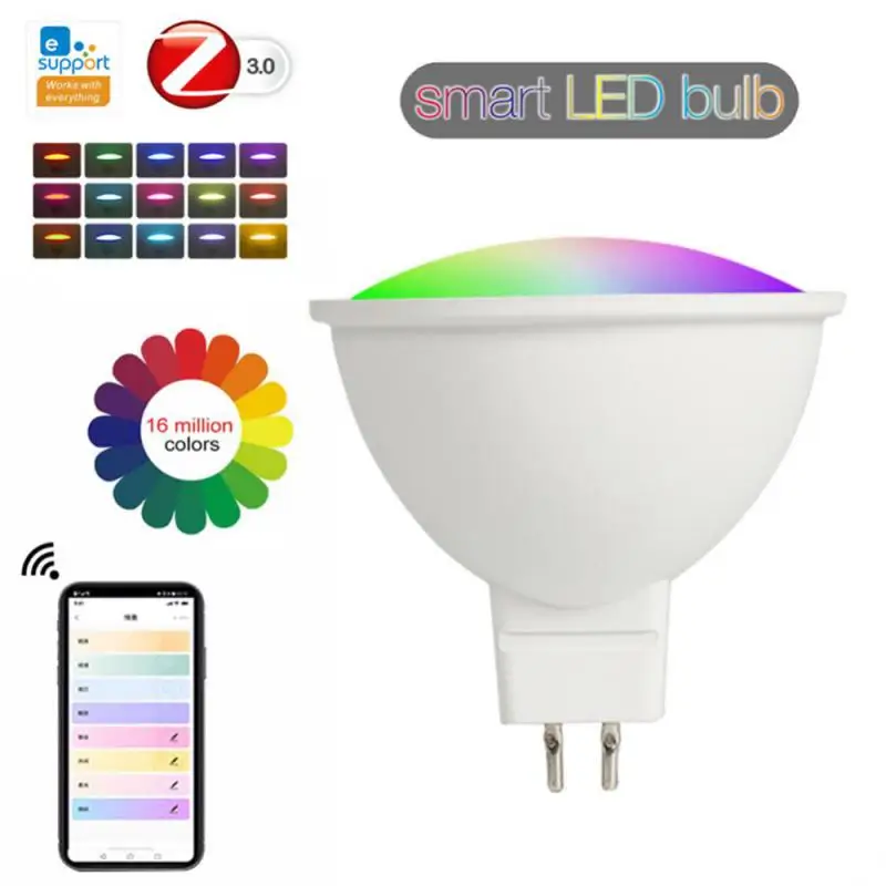 GU10/MR16 Zigbee Smart LED Christmas Dj Lights RGB CW Audience 5W Dimmable EWelink Control Work Via Alexa Google Home Smartthing