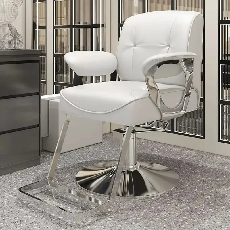 Personalized Simple Barber Chair Beauty Aesthetic Comfortable Luxury Hairdresser Chair Salon Beauty Kapperstoel Hair Furniture