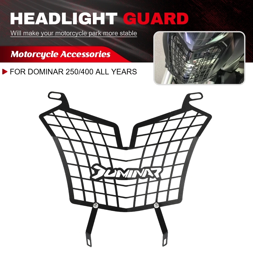 

Motorcycle Headlight Head light Grill Guard Cover Protector For BAJAJ DOMINAR 250/400 All YEARS DOMINAR 250 DOMINAR 400