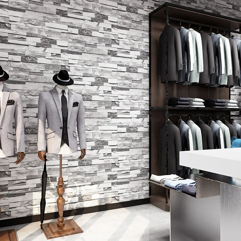 

Флизелиновые обои с имитацией кирпича, гостиная, спальня, ТВ-фон, магазин одежды, ретро обои из кирпичного камня